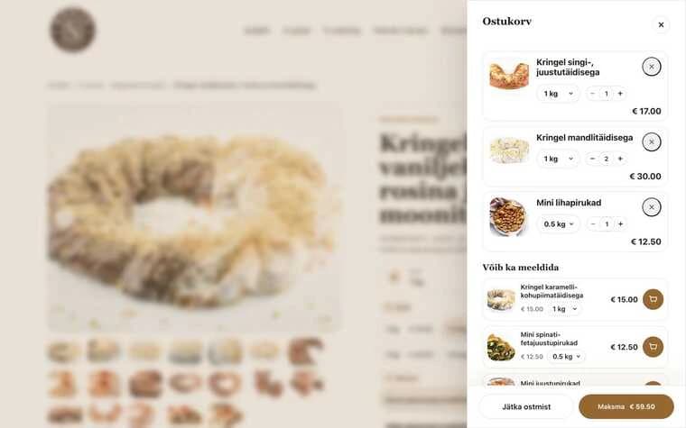 Narva Kohvik: A complete ordering flow