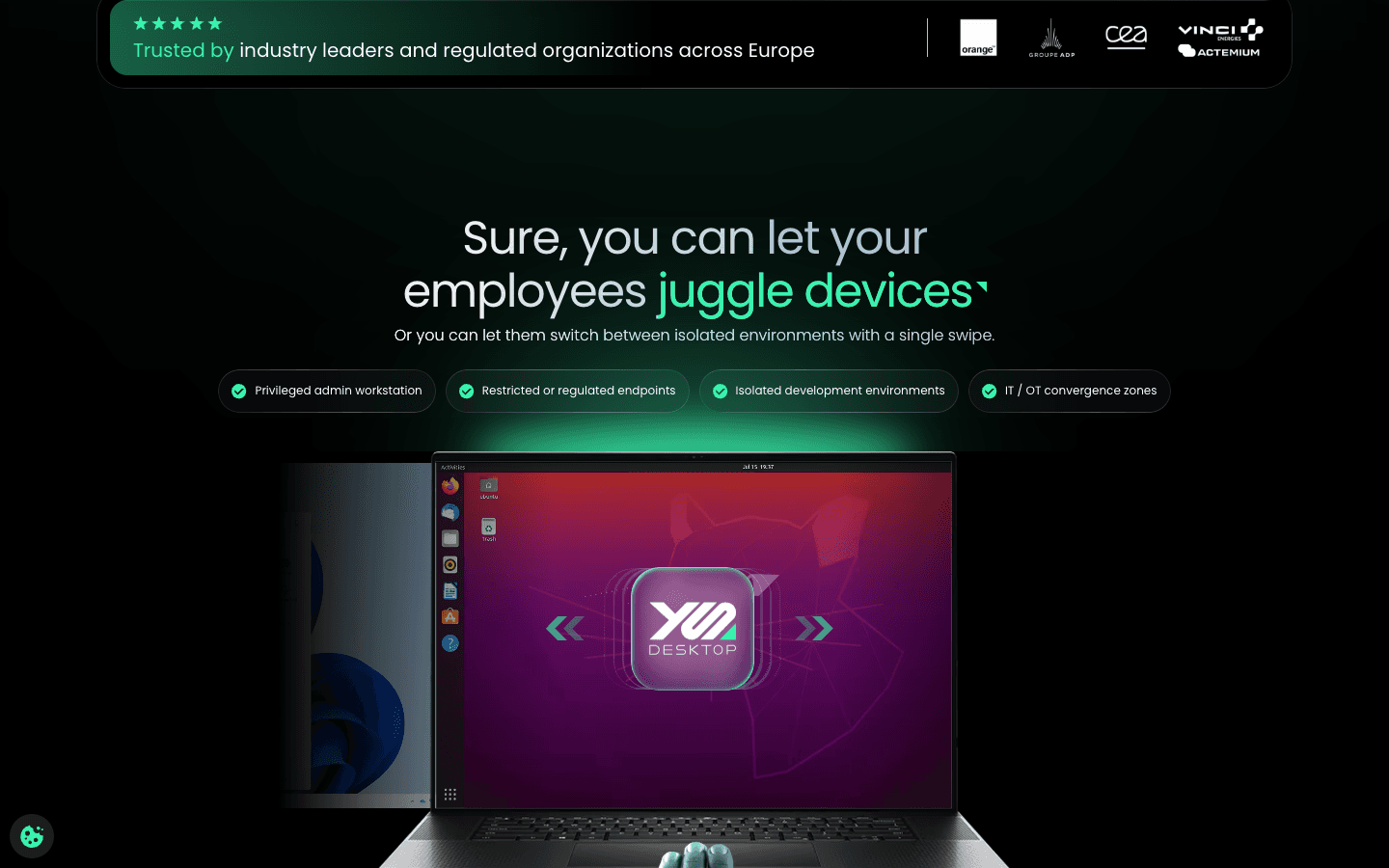 Раздел безопасной виртуализации Kerys Software