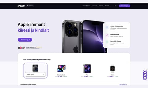 iProff: Remondi broneerimine algab teie seadmest.
