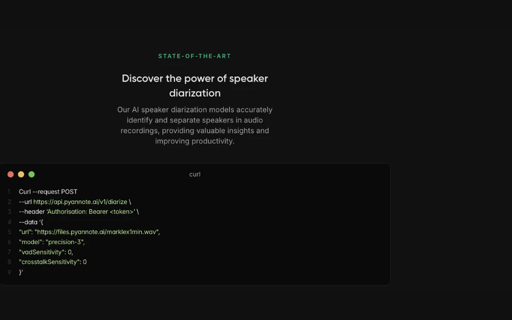 PyannoteAI: Explore the API