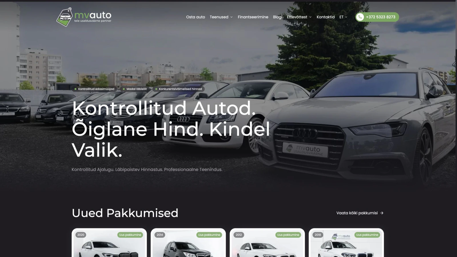 MVAuto: Leidke sobiv auto ja võtke edasimüüjaga ühendust.