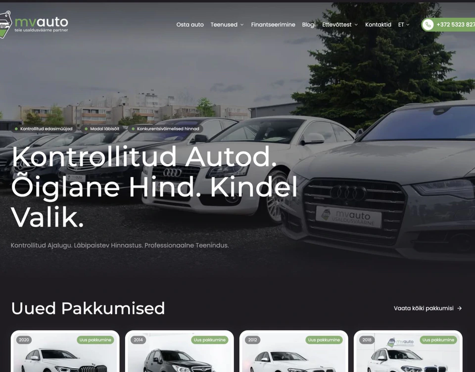 MVAuto: Find the right vehicle and contact the dealer.
